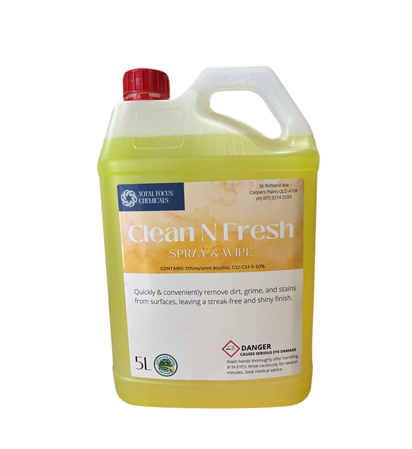 Clean N Fresh Spray And Wipe 5l TCE Solutions clean-n-fresh-spray-and-wipe-5l-tce-solutions