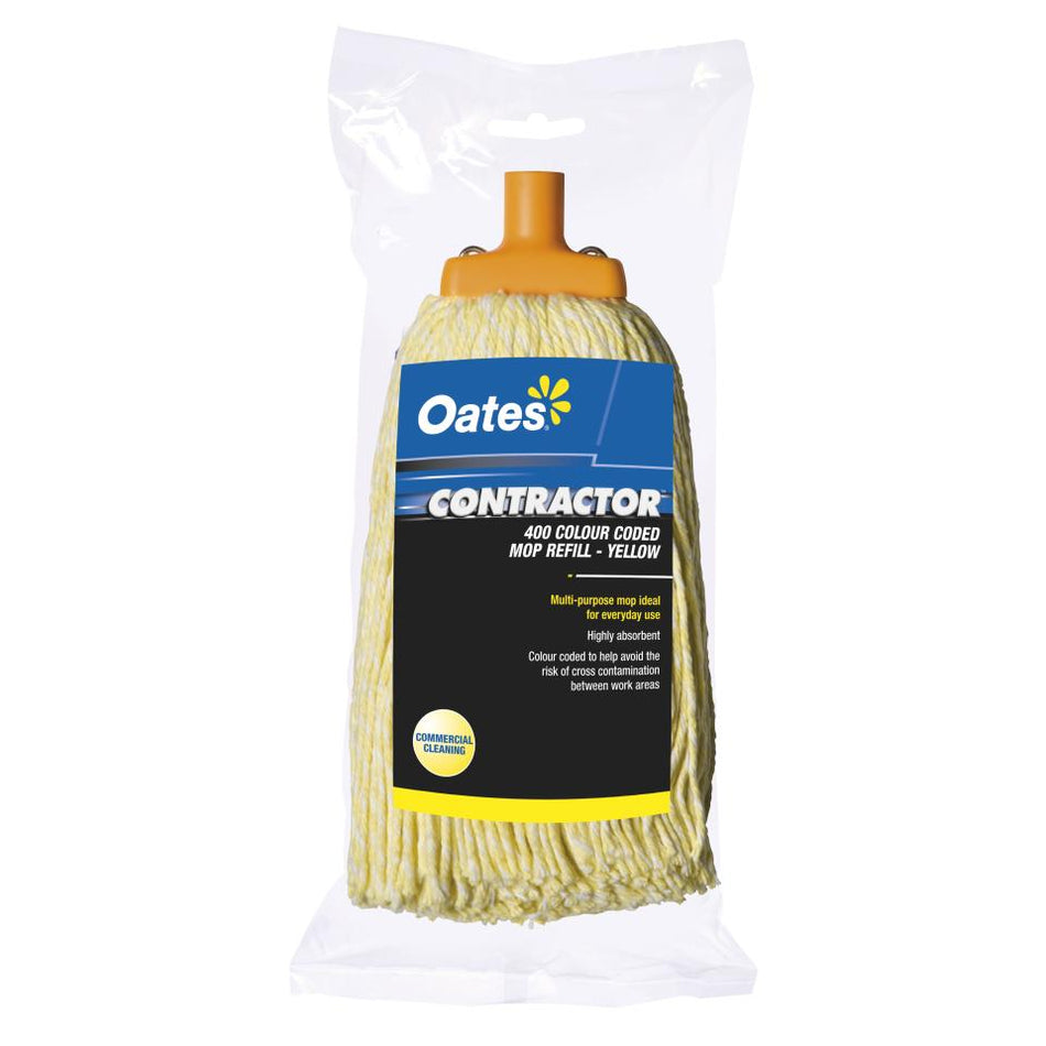 Oates Contractor Commercial Mop Head Yellow