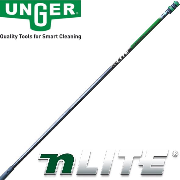 Unger Hydropower Ultra Filter L | Unger Carbon 24K Pole 16M | Unger Nlite Gooseneck Angle Kit M 42Cm | Unger Duroflex Hose 25M/82Ft  | Unger Nlite Powerbrush 41Cm
