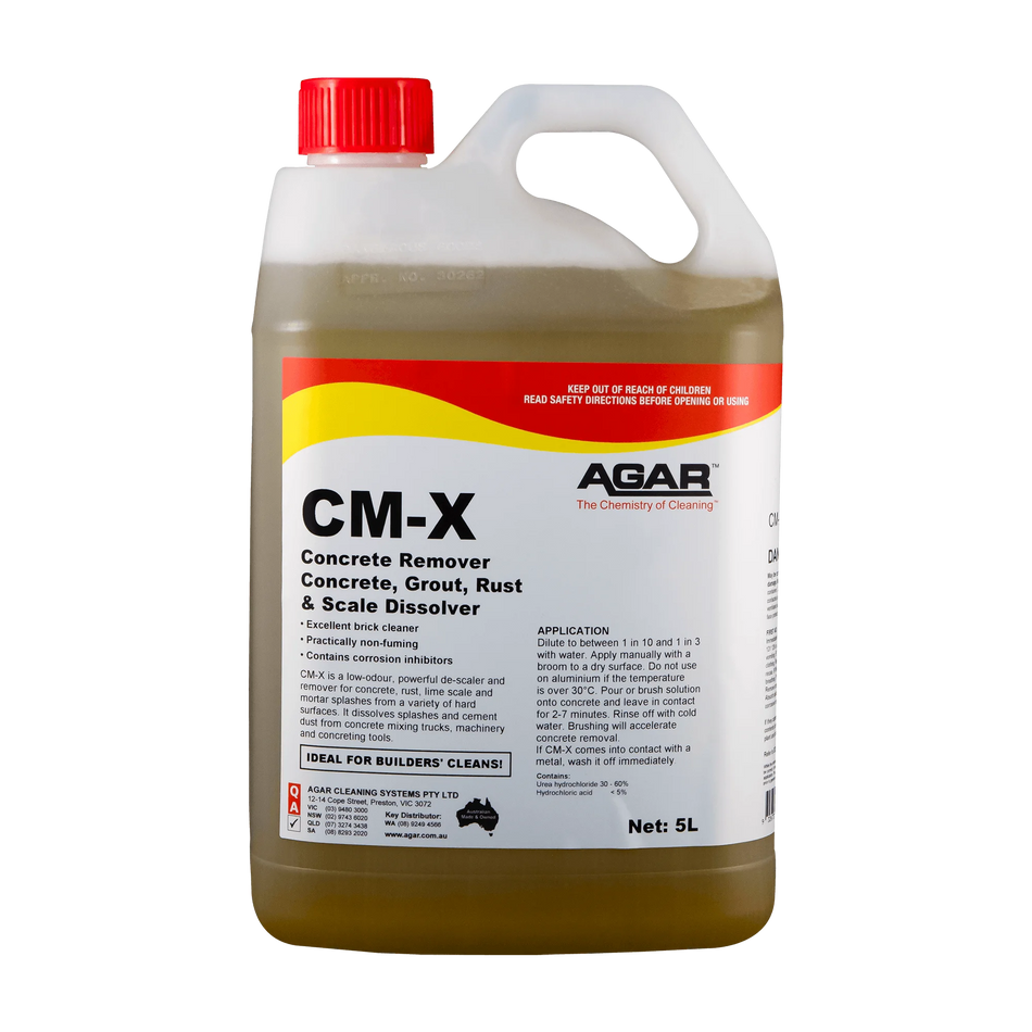 AGAR CM-X - 5L Concrete Cleaners & Removers