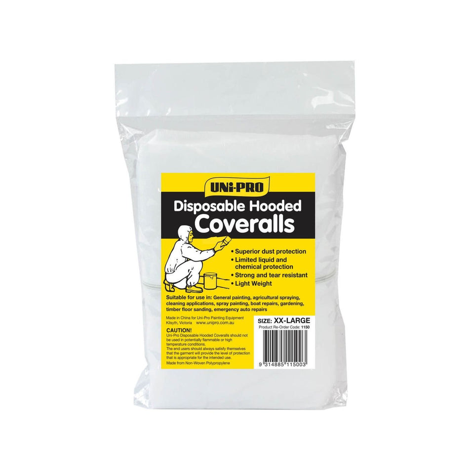 UNi-PRO Large Hooded Disposable Coveralls XX-L