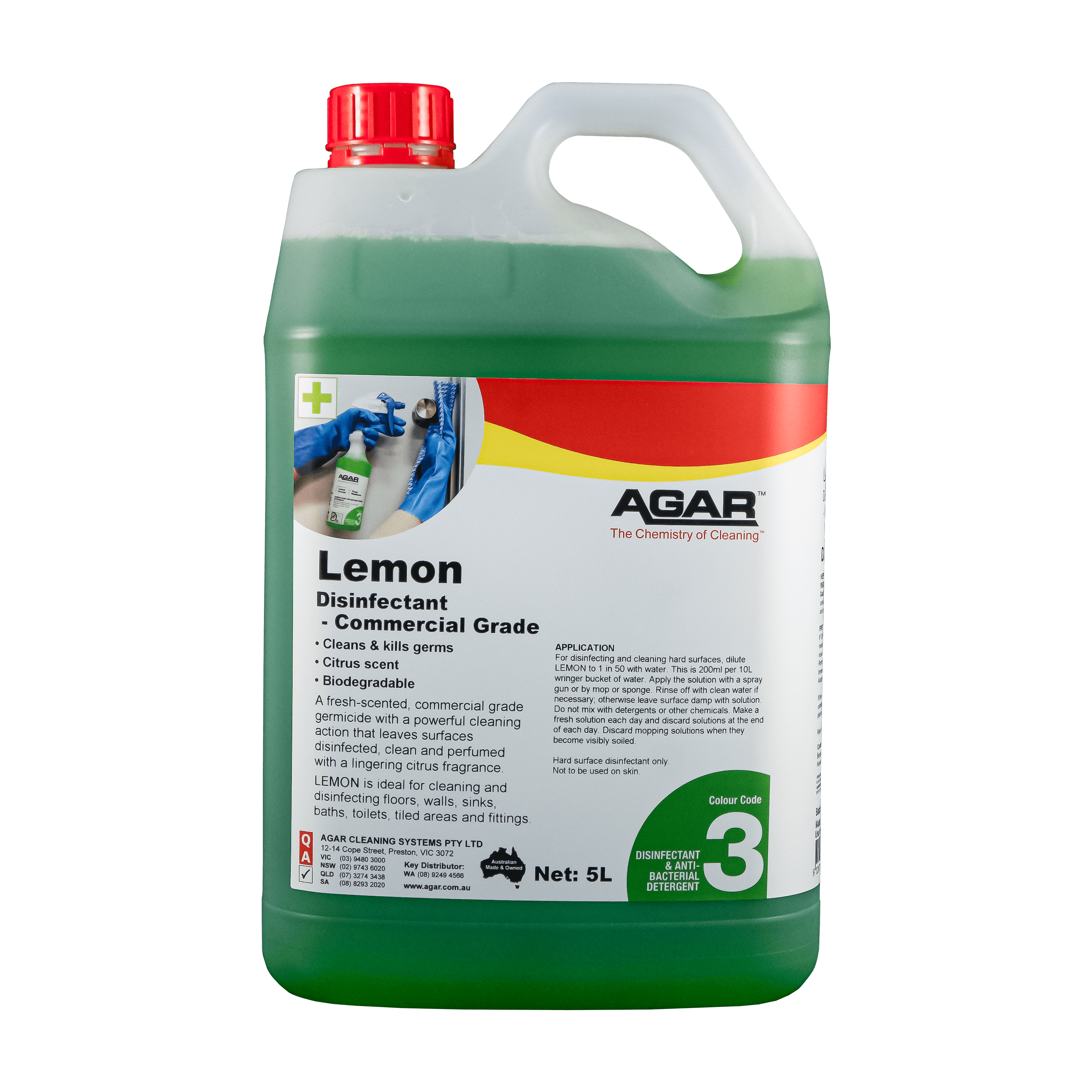 Lemon Disinfectant Commercial Grade 5L – TCE Solutions