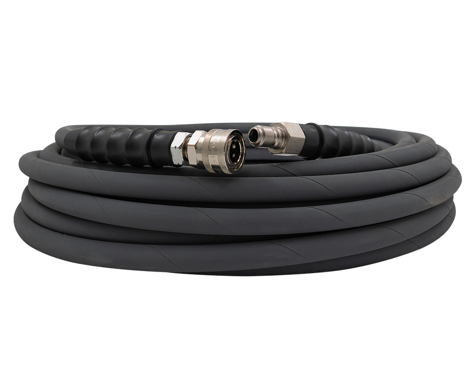 3/8″ 20m R1 1 Wire Hose – Grey – 4,000 PSI – Lenflex