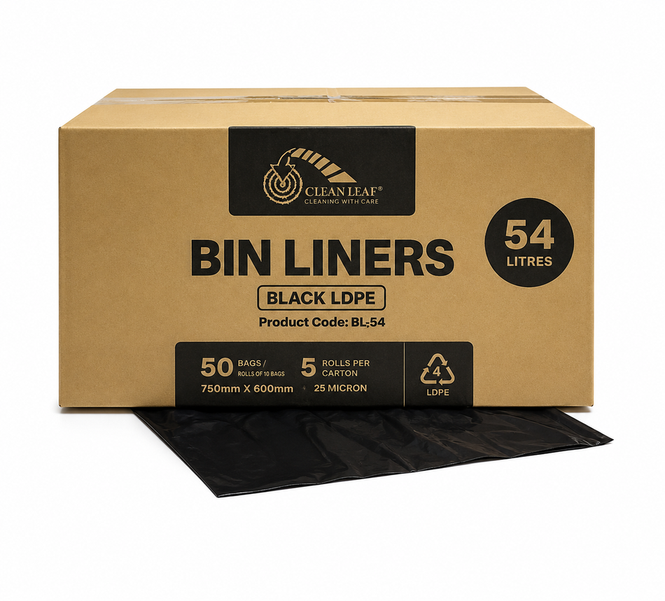 54L Bin Liner Black Carton 250 pcs