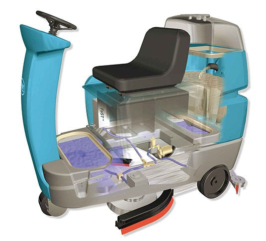 Tennant T7 Ride On Scrubber 800 mm Disk ecH2O