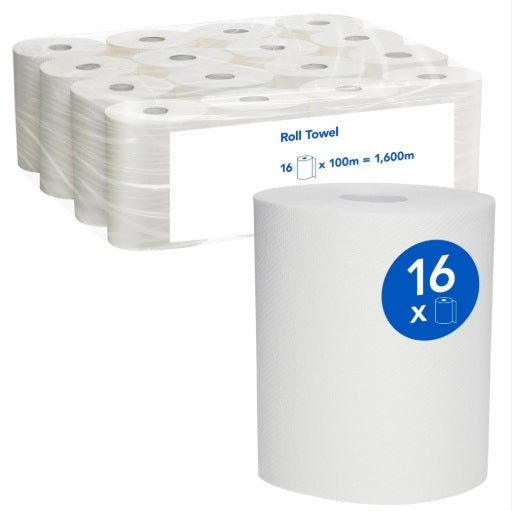 Roll Hand Towel  80M 1 Ply 16 Rolls/Ctn