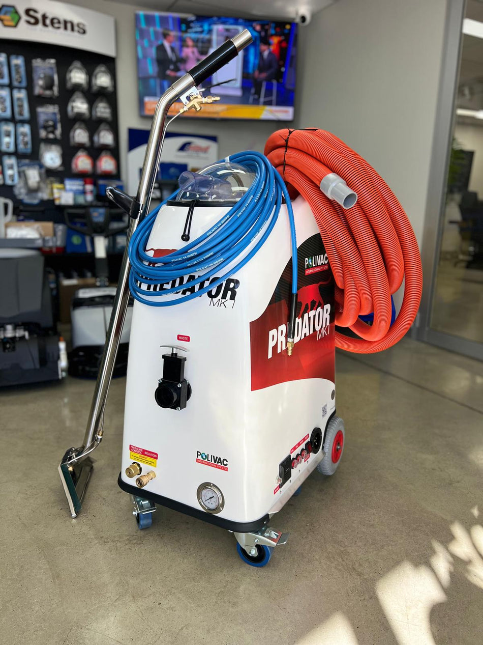 Predator MK1 Kit With 7.5m Solution hose | 7.5m Vacuum hose   with 2-Jet, 12” Stainless Steel Wand