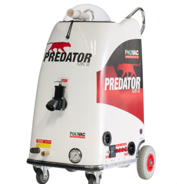 Predator MK3 With 15m Solution hose, 15m Vacuum hose and 3-jet, 12” Stainless Steel Wand