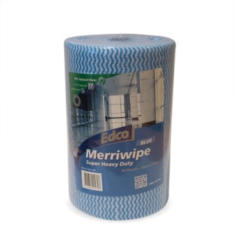 EDCO MERRIWIPE SUPER HEAVY DUTY WIPES BLUE ROLLS (1 ONLY).