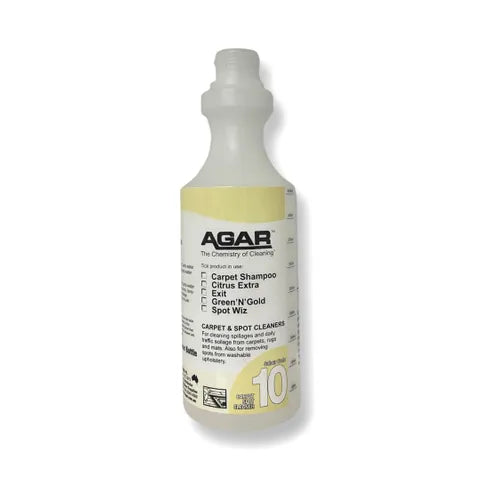 Carpet Shampoo, Citrus Extra, Exit, Green'n'Gold and Spot Wiz 500ml Spray Bottle