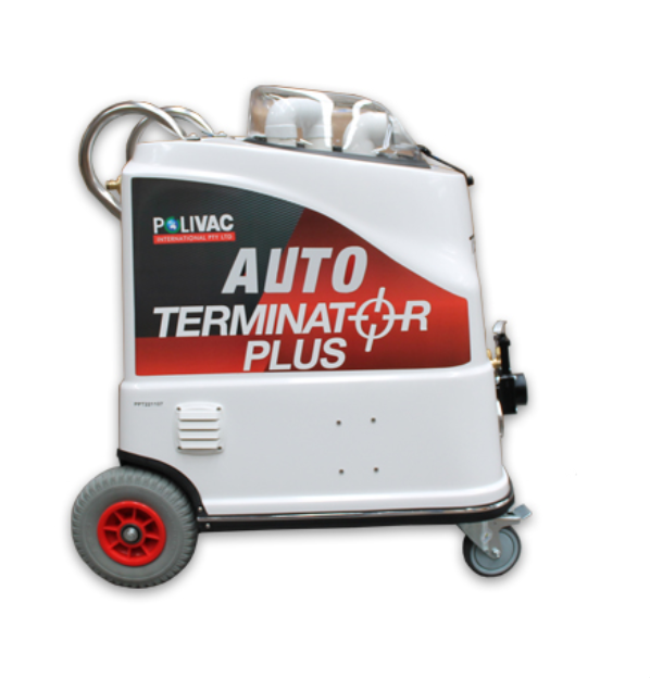 Terminator Plus Carpet machine With 5m Solution hose | 5m Vacuum hose  with 2-jet, 12” Stainless Steel Wand