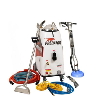 Predator MK3 Special Kit,  With 15m Solution hose, 15m Vacuum hose and 4-jet, 12” Stainless Steel Wand, Upholstery tool, 2x 20m rubber extension leads, Polivac tile & Grout cleaning tool.