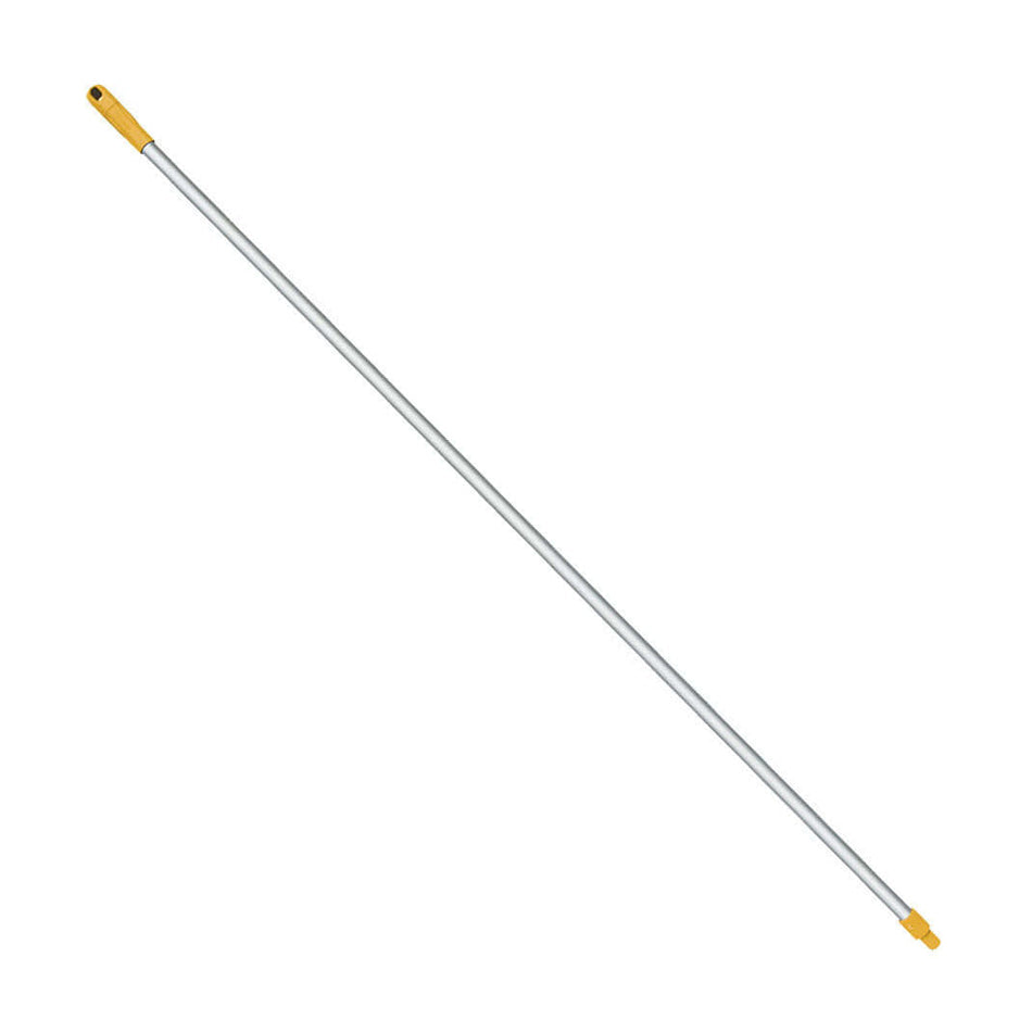 Aluminium Rib Handle with Universal Thread 25mm x 1450mm - Yellow