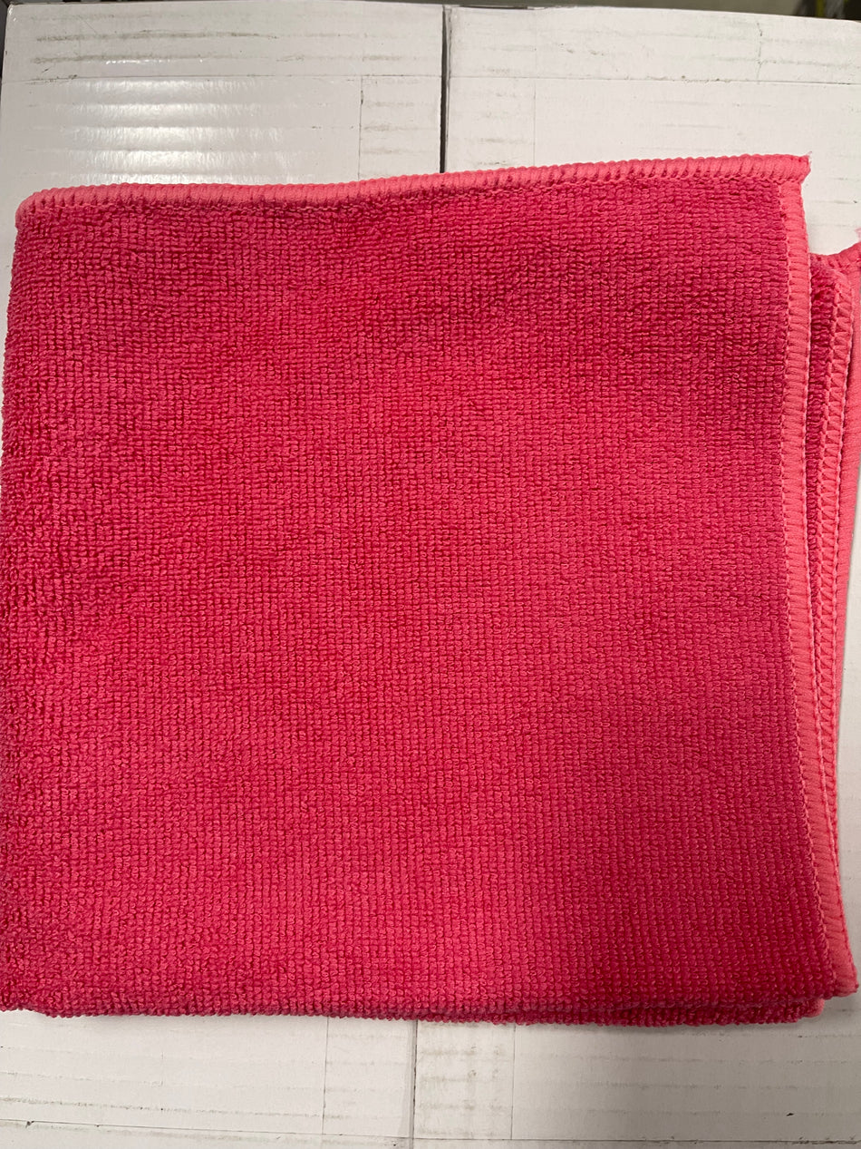 All Purpose Microfibre Cloths  - Red - 40cm x 40cm 280gsm - (50 in display box)