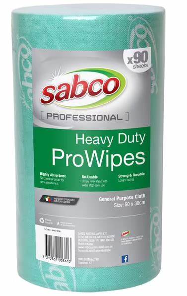 Prowipes Heavy Duty 45M X 30cm - Green