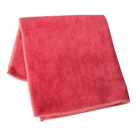 All Purpose Microfibre Cloths  - Red - 40cm x 40cm 280gsm - (50 in display box)