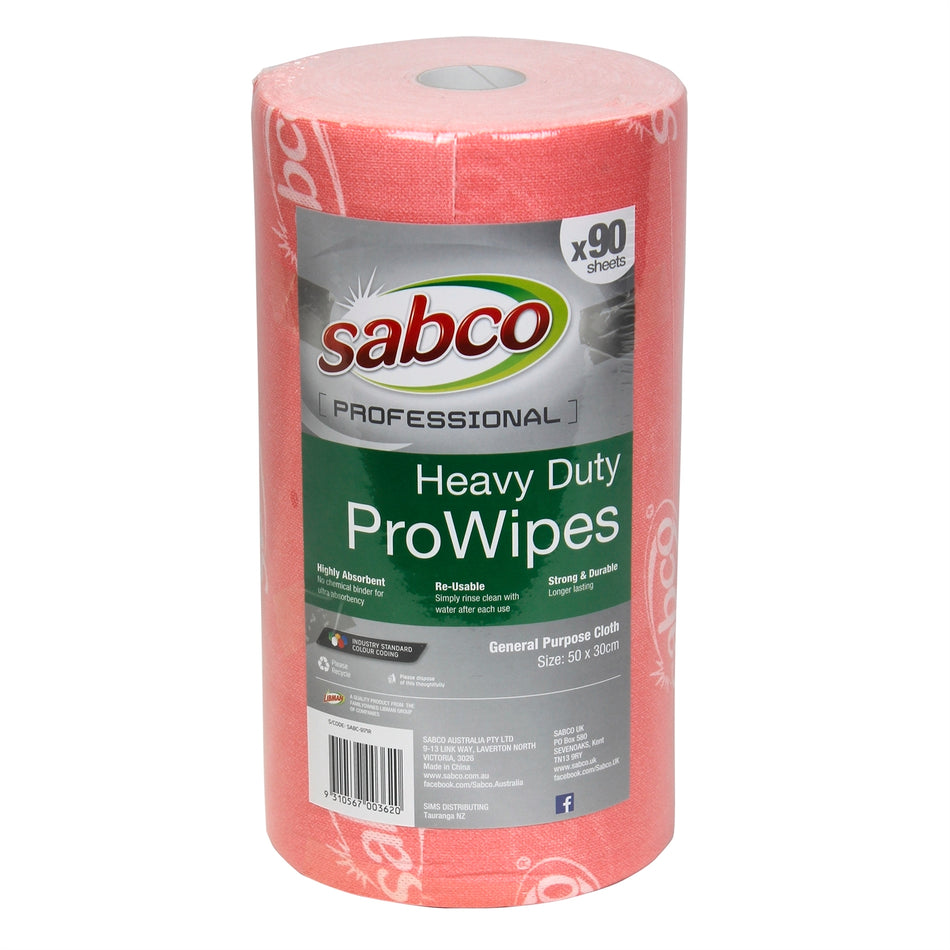 Prowipes Heavy Duty 45M X 30cm - Red