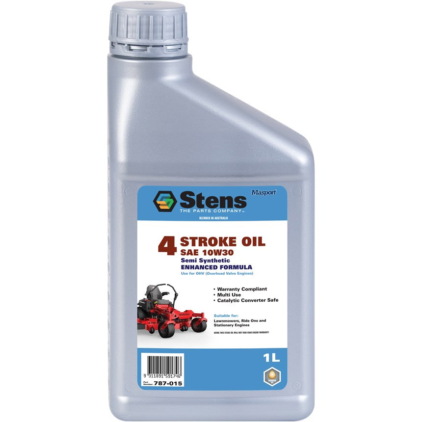 Stens Lawn Mower SAE 10W 30 Oil 1 Litre 4 Stroke Engine for Heavy Duty Use