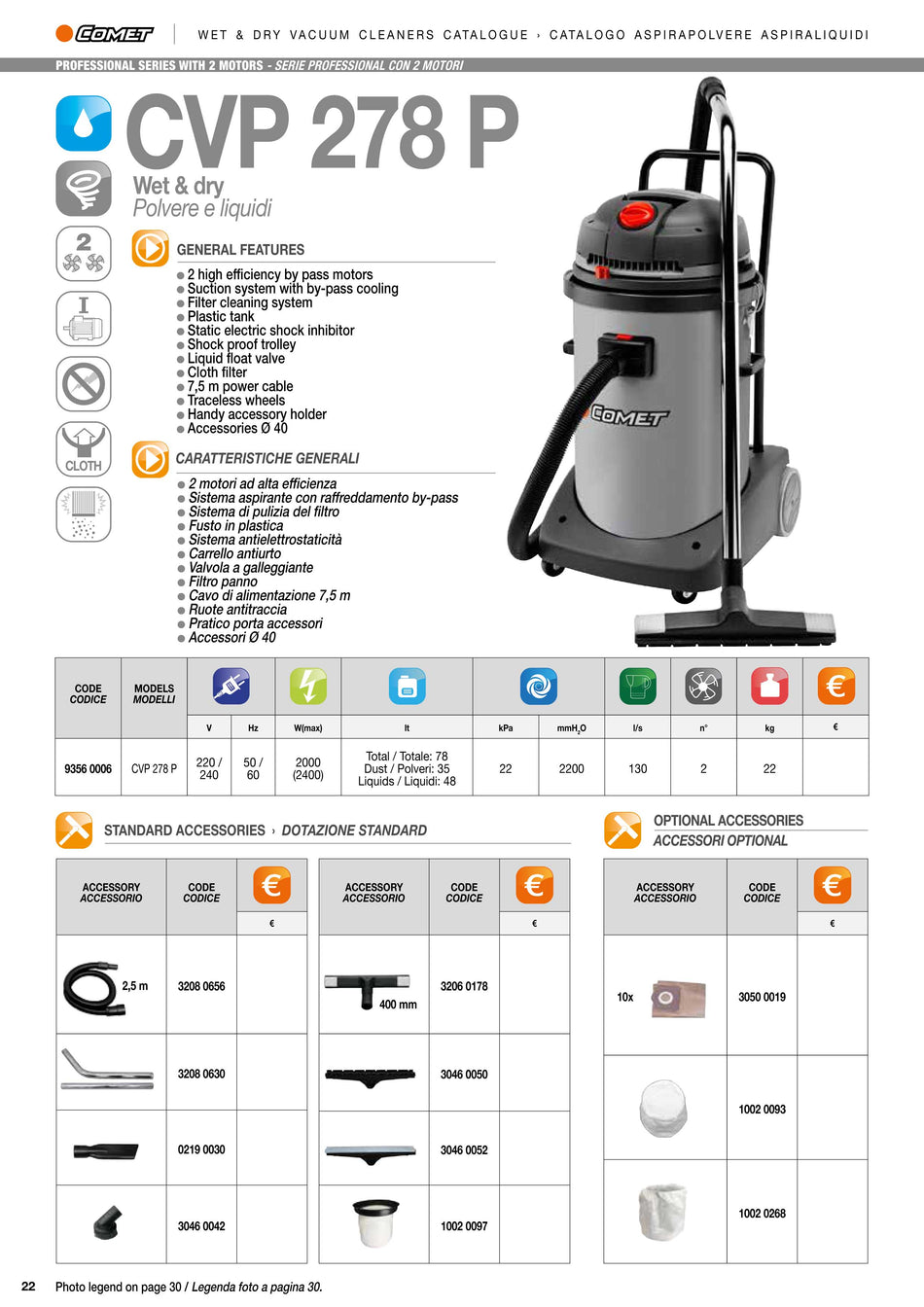 Comet Wet / Dry Vacuum 78L