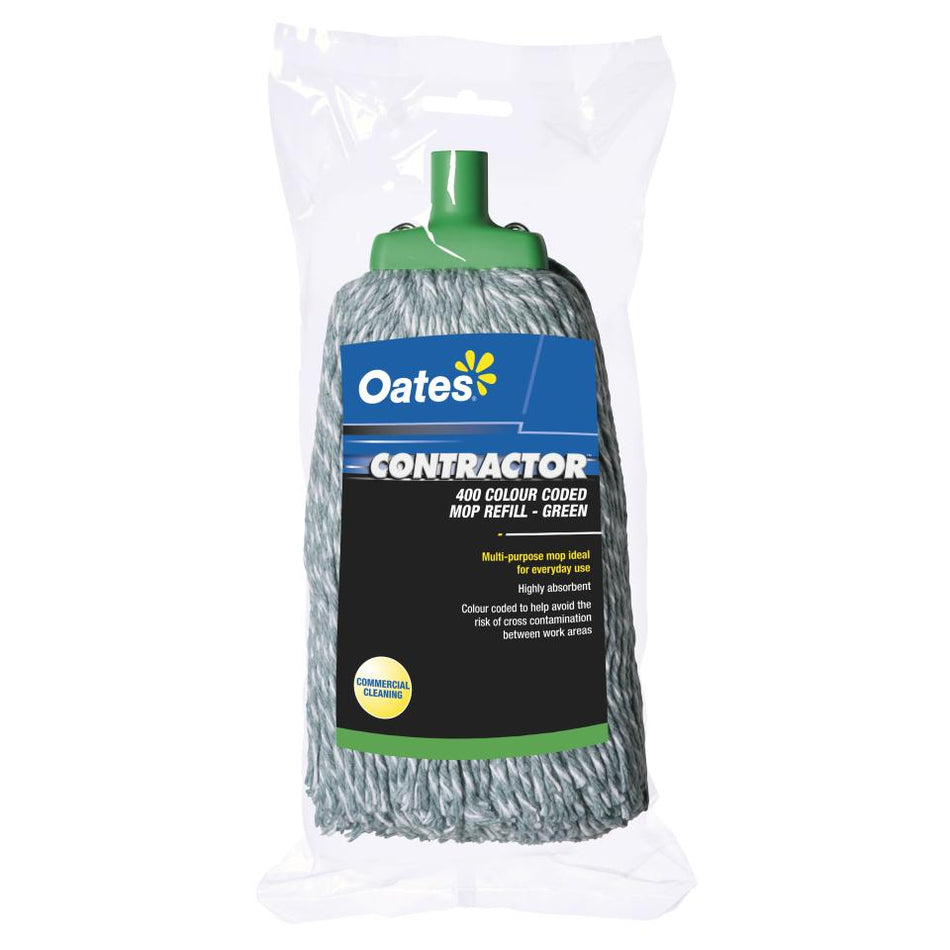 Oates Contractor Commercial Mop Head Green